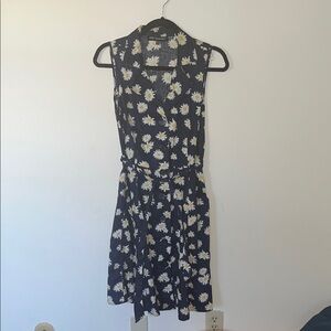 Floral Sleeveless Dress - Blue